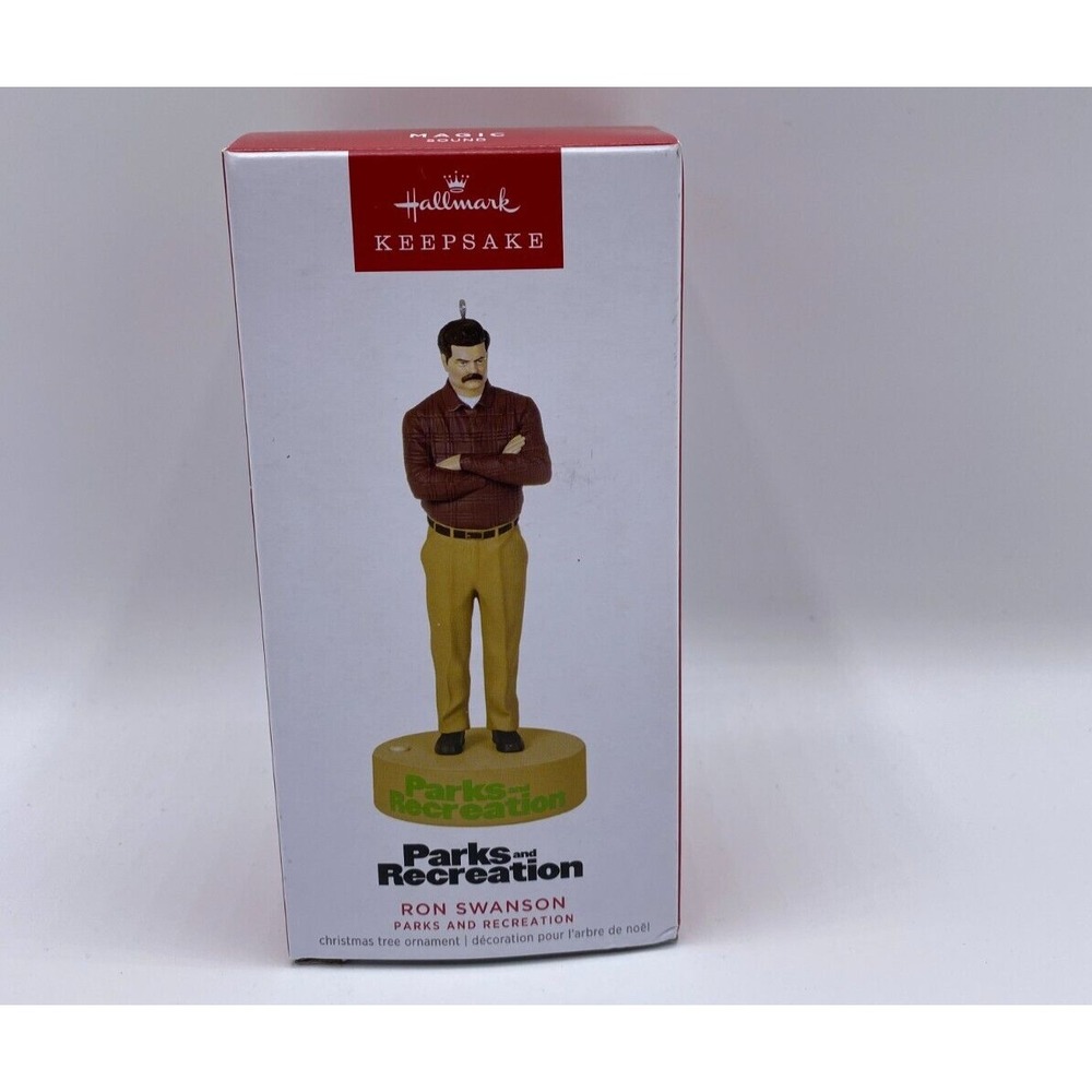 Hallmark Parks & Recreation Ron Swanson Keepsake Tree Ornament New in Box!